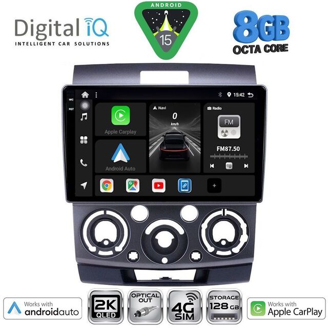 DIGITAL IQ BXK 20170_CPAA (9inc) MULTIMEDIA TABLET for FORD RANGER | MAZDA BT50 mod. 2006-2011