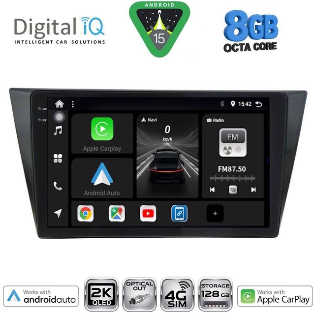 DIGITAL IQ BXK 20761_CPAA (10inc) MULTIMEDIA TABLET for VW TIGUAN mod. 2016-2024