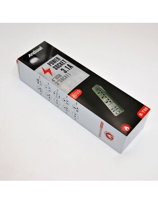 ΠΟΛΥΠΡΙΖΟ 3.1A ΜΕ 3 ΘΕΣΕΙΣ ΣΟΥΚΟ ΚΑΙ 4 ΘΥΡΕΣ USB ANDOWL B-T08