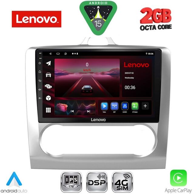 LENOVO LVF 5156SL_CPA CLIMA (9inc) MULTIMEDIA TABLET for FORD FOCUS mod. 2005-2012 (SILVER)