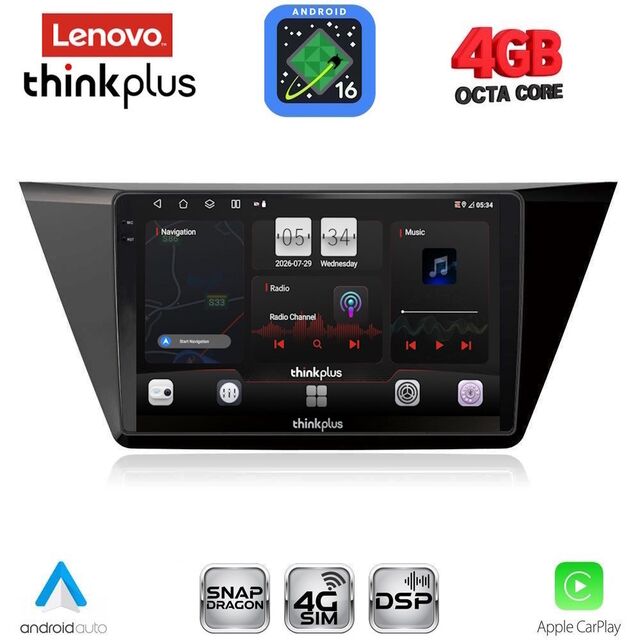 LENOVO LTG 7769_CPA (10inc) MULTIMEDIA TABLET for VW TOURAN mod. 2016-2026