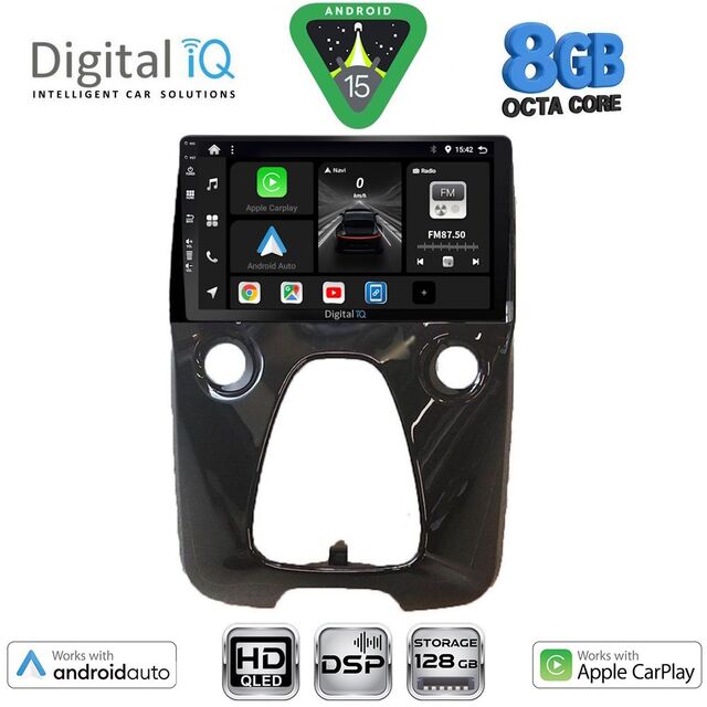 DIGITAL IQ BXF 18708_CPAA A/C (10inc) MULTIMEDIA TABLET for CITROEN C1-PEUGEOT 108-TOYOTA AYGO mod. 2014-2022