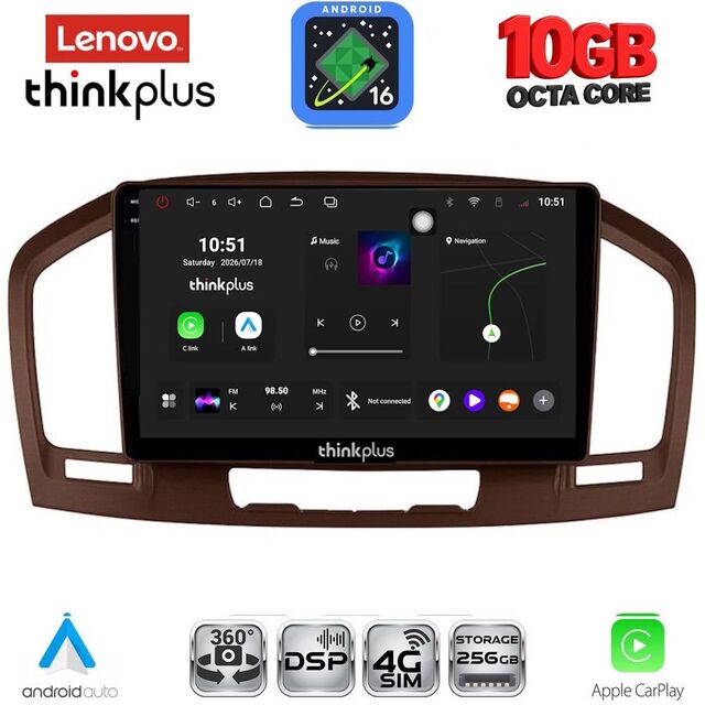 LENOVO LTM 11491BR_CPA (9inc) MULTIMEDIA TABLET for OPEL INSIGNIA  mod.2008-2013 (BROWN)