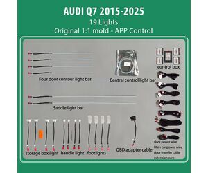 DIQ AMBIENT AUDI Q7 (4M) mod. 2015-2025 (Digital iQ Ambient Light for Audi Q7 mod. 2015-2025 with 19 Lights)