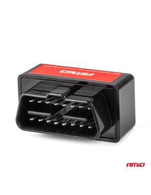 Amio - Διαγνωστικό Αυτοκινήτου OBD 2 τύπου ELM327 Bluetooth Mini τάση λειτουργίας 12V με ασύρματη σύνδεση για Επιβατικά Αυτοκίνητα - 1 τεμ. (04732/AM)