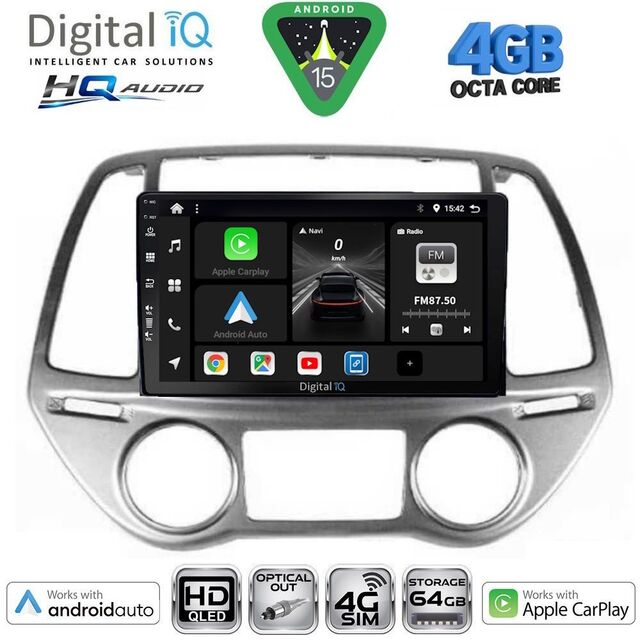 DIGITAL IQ BXK 19227_CPAA CLIMA (9inc) MULTIMEDIA TABLET for HYUNDAI i20 mod. 2008-2012