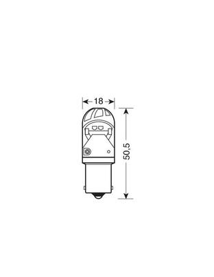 P21W 10-28V BA15s MEGA-LED 150LM ΔΙΑΘΛΑΣΗΣ ΚΟΚΚΙΝΟ (ΜΟΝΟΠΟΛΙΚΟ) BLISTER 1ΤΕΜ.