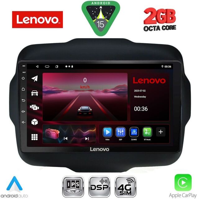 LENOVO LVF 5290_CPA (9inc) MULTIMEDIA TABLET for JEEP RENEGADE  mod. 2014-2025