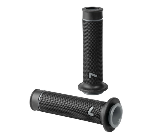 ΧΕΙΡΟΛΑΒΕΣ ΤΙΜΟΝΙΟΥ ΜΗΧΑΝΗΣ SPORT-GRIP ΜΑΥΡΟ/ΓΚΡΙ (22 mm-12cm/25mm-12,5cm) LAMPA - 2 ΤΕΜ.
