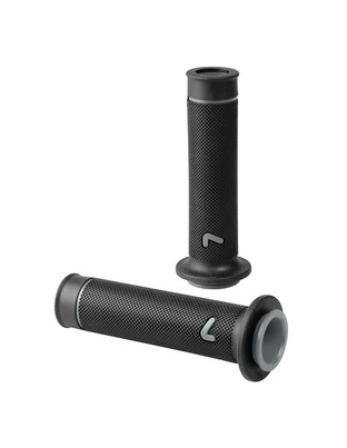 ΧΕΙΡΟΛΑΒΕΣ ΤΙΜΟΝΙΟΥ ΜΗΧΑΝΗΣ SPORT-GRIP ΜΑΥΡΟ/ΓΚΡΙ (22 mm-12cm/25mm-12,5cm) LAMPA - 2 ΤΕΜ.