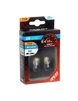 T10 W5W 12V W2,1x9,5d 6.500K 60lm 6COB LED ΛΕΥΚΟ (ΚΑΡΦΩΤΟ) 2ΤΕΜ.