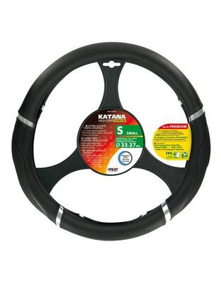 ΚΑΛΥΜΜΑ ΤΙΜΟΝΙΟΥ KATANA ΧΡΩΜΑ ΜΑΥΡΟ ΜΕ ΧΡΩΜΙΩΜΕΝΟ ΣΧΕΔΙΟ ΚΑΙ ΑΝΑΓΛΥΦΗ ΥΦΗ ΜΕ ΕΡΓΟΝΟΜΙΚΗ ΛΑΒΗ ΑΟΣΜΟ ΟΙΚΟΛΟΓΙΚΟ/ ΜΗ ΤΟΞΙΚΟ/ ΑΝΑΚΥΚΛΩΣΙΜΟ ΥΛΙΚΟ 35/37 cm