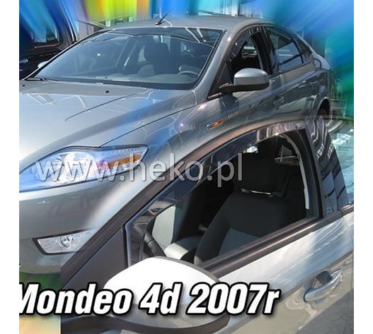 ΑΝΕΜΟΘΡΑΥΣΤΕΣ ΓΙΑ FORD MONDEO 4D/5D 2007-2014 ΖΕΥΓΑΡΙ ΑΠΟ ΕΥΚΑΜΠΤΟ ΦΙΜΕ ΠΛΑΣΤΙΚΟ HEKO - 2 ΤΕΜ.
