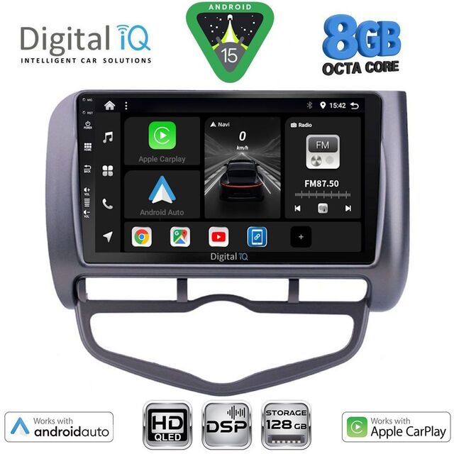 DIGITAL IQ BXF 7210_CPAA CLIMA (9inc) MULTIMEDIA TABLET for HONDA JAZZ mod. 2002-2008
