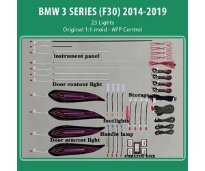 DIQ AMBIENT BMW S.3 FULL (F30) (Digital iQ Ambient Light for BMW Series 3 (F30) mod. 2011-2018 with 23 Lights)