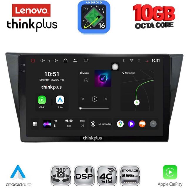 LENOVO LTM 11761_CPA (10inc) MULTIMEDIA TABLET for VW TIGUAN mod. 2016-2024