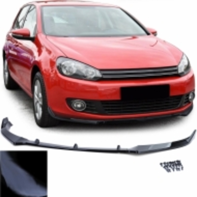Lip spoiler μαύρο πλαστικό γυαλιστερό - Vw Golf 6 Standard