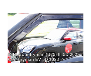 ΑΝΕΜΟΘΡΑΥΣΤΕΣ ΓΙΑ MINI COUNTRYMAN U25 5D 2023+ / COUNTRYMAN EV 5D 2023+ - ΣΕΤ ΑΥΤΟΚΙΝΗΤΟΥ ΑΠΟ ΕΥΚΑΜΠΤΟ ΦΙΜΕ ΠΛΑΣΤΙΚΟ HEKO - 4 ΤΕΜ