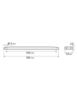 Φως Θέσεως 24V 12LED 28cm Κόκκινο Αδιάβροχο