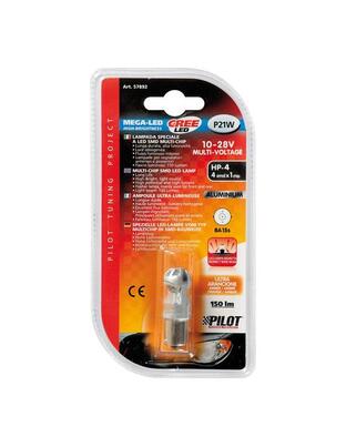 P21W 10-28V BA15s MEGA-LED 150LM ΔΙΑΘΛΑΣΗΣ ΠΟΡΤΟΚΑΛΙ (ΜΟΝΟΠΟΛΙΚΟ) BLISTER 1ΤΕΜ.