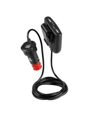 ΦΟΡΤΙΣΤΗΣ ΑΝΤΑΠΤΟΡΑΣ ΑΝΑΠΤΗΡΑ 4USB 12/24V ΜΕ ΚΑΛΩΔΙΟ 180cm 7800mA FAST CHARGE EXTENDER