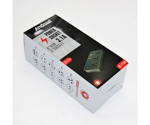 ΠΟΛΥΠΡΙΖΟ 3.1A ΜΕ 3 ΘΕΣΕΙΣ ΣΟΥΚΟ ΚΑΙ 6 ΘΥΡΕΣ USB ANDOWL LI-AN-BT09