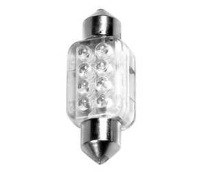 ΛΑΜΠΑΚΙ ΠΛΑΦΟΝΙΕΡΑΣ 8 LED 13x35mm ΛΕΥΚΟ