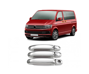 ΧΕΡΟΥΛΙΑ ΠΟΡΤΑΣ ΓΙΑ VW T6 TRANSPORTER VAN 2015+ 3 ΠΟΡΤΕΣ  ΧΡΩΜΙΟ ΜΕΤΑΛΛΙΚΑ