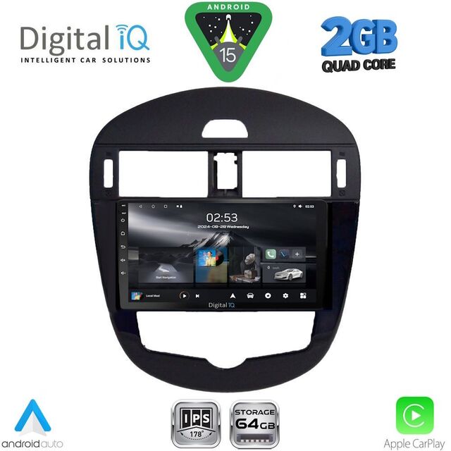 DIGITAL IQ RSD 1470CL_CPA (9inc) MULTIMEDIA TABLET for NISSAN PULSAR mod. 2014-2020 with CLIMA