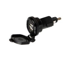 ΦΟΡΤΙΣΤΗΣ ΑΝΤΑΠΤΟΡΑΣ ΑΝΑΠΤΗΡΑ UNI-TECH 12/32V ΑΠΟ DIN ΣΕ 2 USB 2700mA FAST CHARGER ΑΔΙΑΒΡΟΧΟΣ