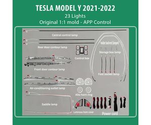 DIQ AMBIENT TESLA MODEL Y mod. 2021> (Digital iQ Ambient Light for Tesla Model Y mod. 2021> with 23 Lights)