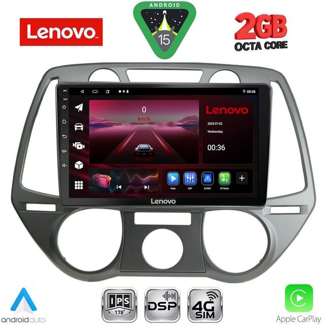 LENOVO LVF 5228_CPA A/C (9inc) MULTIMEDIA TABLET for HYUNDAI i20 mod. 2008-2012