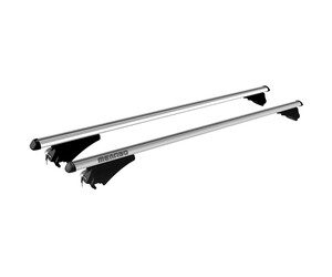 MENABO ΜΠΑΡΕΣ ΟΡΟΦΗΣ ΑΛΟΥΜΙΝΙΟΥ TIGER XL SILVER 131.5 cm ΣΕ ΑΣΗΜΙ ΧΡΩΜΑ ΓΙΑ Volkswagen Tiguan (5N) Cross 5 doors 2014> ΜΕ FLUSH ή RAISED RAILS - 2 ΤΕΜ. (8500/ΜΒ)