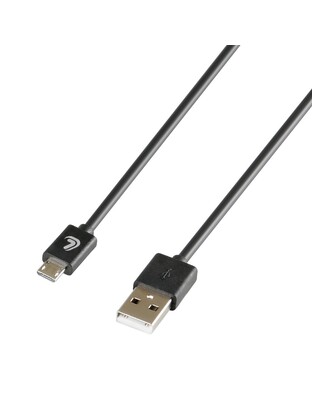ΚΑΛΩΔΙΟ ΦΟΡΤΙΣΗΣ ΚΑΙ ΣΥΓΧΡΟΝΙΣΜΟΥ 100 cm MICRO USB ESSENTIALS LINE (ΜΑΥΡΟ)