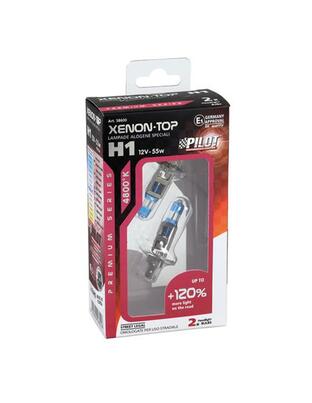 H1 12V 55W P14,5s XENON TOP 4.800K +120% φως  2τεμ.