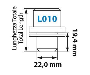 Μπουλόνια Ασφαλείας 14x1,50 19,44/42,6mm (22) ίσια με ροδέλα L010