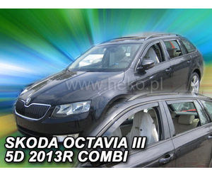 ΑΝΕΜΟΘΡΑΥΣΤΕΣ ΓΙΑ SKODA OCTAVIA 3 A7 2013+ SW / COMBI 5D ΣΕΤ ΑΥΤΟΚΙΝΗΤΟΥ ΑΠΟ ΕΥΚΑΜΠΤΟ ΦΙΜΕ ΠΛΑΣΤΙΚΟ HEKO - 4 ΤΕΜ.