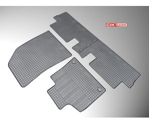 Cik - ΠΑΤΑΚΙΑ ΑΥΤΟΚΙΝΗΤΟΥ ΑΠΟ ΛΑΣΤΙΧΟ ΓΙΑ CITROEN C4 PICASSO 5D 2014-2018 ΣΕ ΜΑΥΡΟ ΧΡΩΜΑ ΜΕ ΚΟΥΜΠΩΜΑΤΑ - 4 ΤΕΜ. (RM.CI.0006/CK)