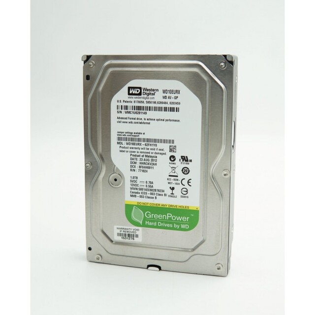 ΣΚΛΗΡΟΣ ΔΙΣΚΟΣ ΧΩΡΗΤΙΚΟΤΗΤΑΣ 1Terabyte WD-AV-GP