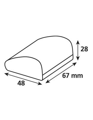 Θήκη CaseTelepass Hard Case της σειράς Optiline για μεταφορά e-pass/telepass με διαστάσεις 67 x 48 x 28 mm, συμβατή με Βάσεις Στήριξης Κινητού Optiline για Μηχανή με σύστημα Duolock
