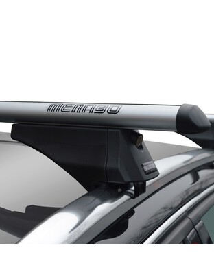 MENABO ΜΠΑΡΕΣ ΟΡΟΦΗΣ ΑΛΟΥΜΙΝΙΟΥ TIGER XL SILVER 131.5 cm ΣΕ ΑΣΗΜΙ ΧΡΩΜΑ ΓΙΑ Mazda CX-80 5 doors 2024> ΜΕ FLUSH ή RAISED RAILS - 2 ΤΕΜ. (8500/ΜΒ)