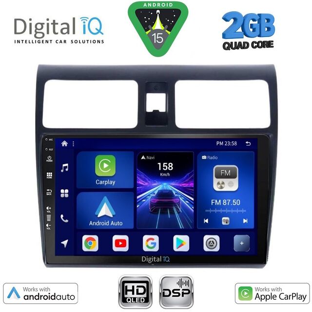 DIGITAL IQ BXC 3684_CPAA (10inc) MULTIMEDIA TABLET for SUZUKI SWIFT mod. 2005-2011