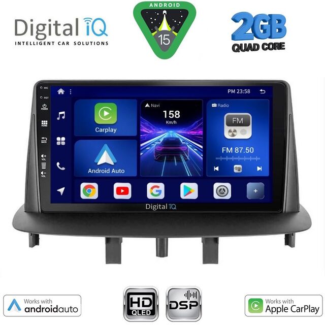 DIGITAL IQ BXC 3556_CPAA (9inc) MULTIMEDIA TABLET for RENAULT MEGANE 3 mod. 2009-2016