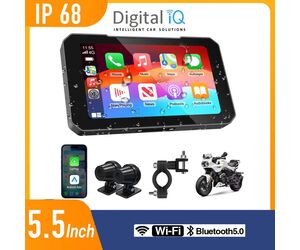 DIGITAL IQ PNA 5500_CPA (5.5inc) MOTORCYCLE CARPLAY-ANDROID AUTO (with TPMS - 2 DVR CAMERAS)