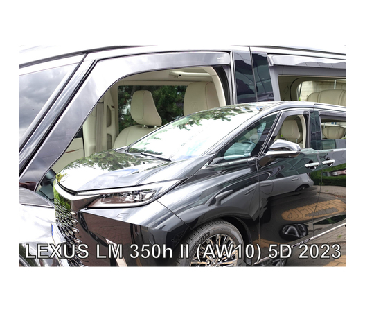 ΑΝΕΜΟΘΡΑΥΣΤΕΣ ΓΙΑ LEXUS LM 350H (AW10) 5D 2023+ ΣΕΤ ΑΥΤΟΚΙΝΗΤΟΥ ΑΠΟ ΕΥΚΑΜΠΤΟ ΦΙΜΕ ΠΛΑΣΤΙΚΟ HEKO - 4 ΤΕΜ.