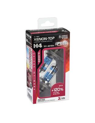 H4 12V 60/55W P43t XENON TOP 4.800K +120% φως  2τεμ.