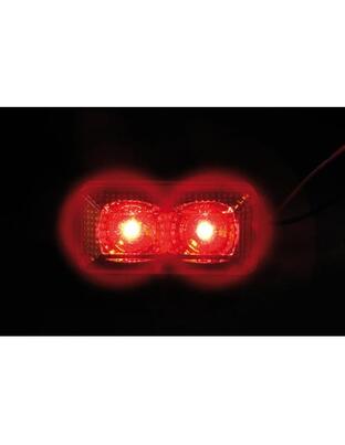 Φως Φορτηγού 24V 2LED 70x35mm Κόκκινο