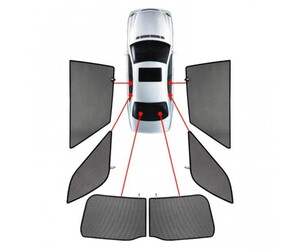 CarShades - ΚΟΥΡΤΙΝΑΚΙΑ  CAR SHADES ΓΙΑ SUZUKI S-CROSS 5D 2022+ - 6 ΤΕΜ. (PVC.SUZ-SCRO-5-B)