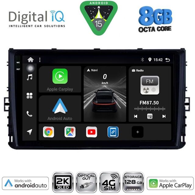 DIGITAL IQ BXK 20758_CPAA (9inc) MULTIMEDIA TABLET for VW POLO – TROC – TCROSS - TAIGO mod. 2017-2026