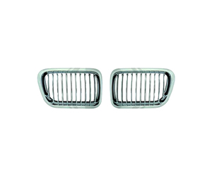 BMW ΣΕΙΡΑ 3 E36 1996-1999  COUPE/CABRIO/COMPACT ΜΑΣΚΑΚΙΑ ΕΜΠΡΟΣ SPORT-LOOK ΧΡΩΜΙΟ (ΚΑΡΔΙΕΣ)